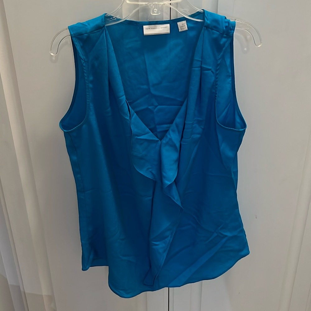 New York & Co Blue Tank Size S